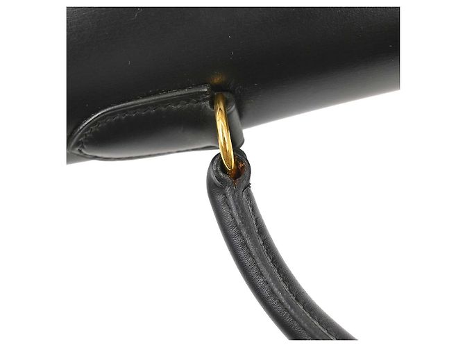 Hermès Hermes Kelly Black Box Calf with Gold Hardware 35 Nero - vista 5