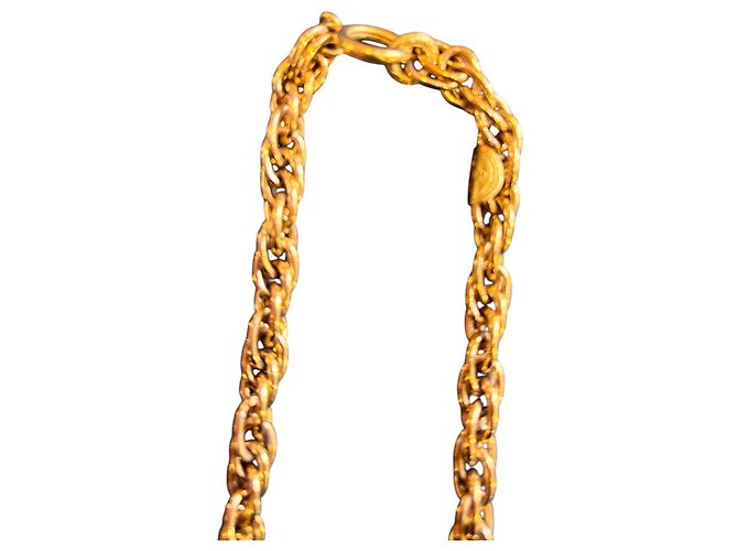Chanel CC Gold-Plated Crystal Pendant Necklace - view 3