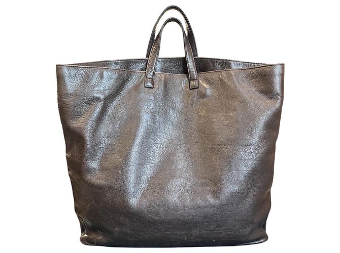 Borsa a mano in pelle marrone Bulgari - vista 4