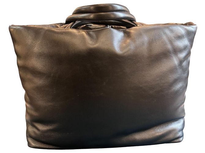 Borsa Tote in pelle nera Saint Laurent - vista 4