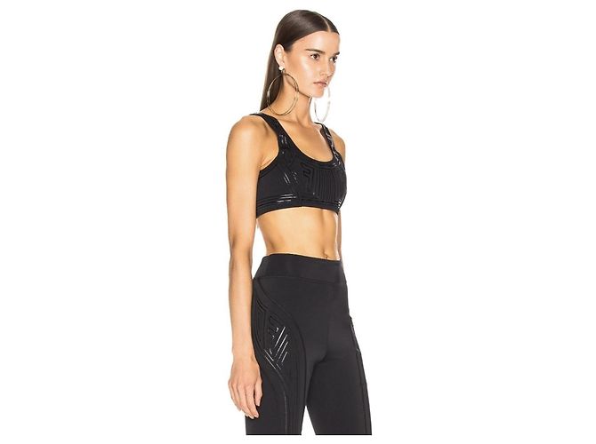 Set Sport Fendi con Top e Biker Shorts Nero - vista 5
