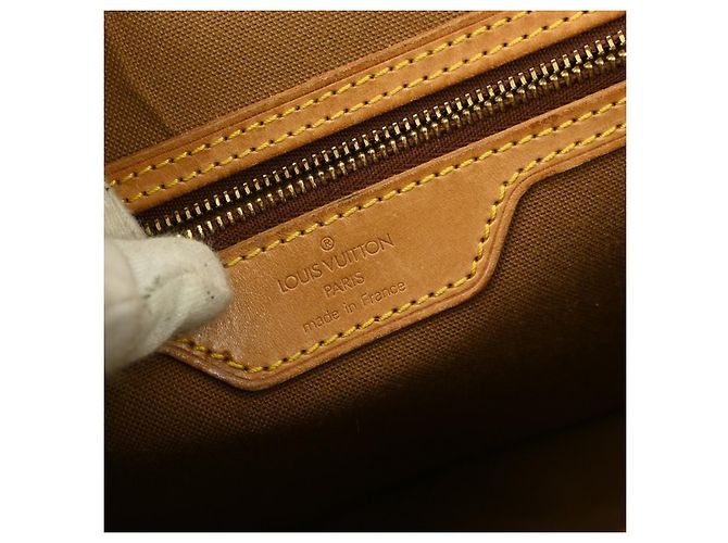 Louis Vuitton Sac Gibeciere Messenger Bag Monogram Canvas MM Marrone - vista 4
