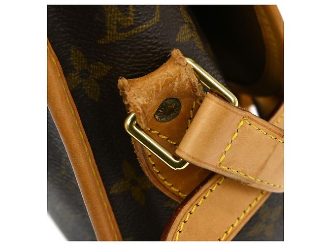 Louis Vuitton Sac Gibeciere Messenger Bag Monogram Canvas MM Marrone - vista 6