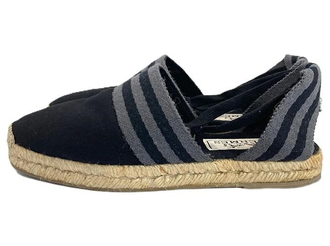 Hermès Espadrilles in Tela Nero Grigio - vista 5