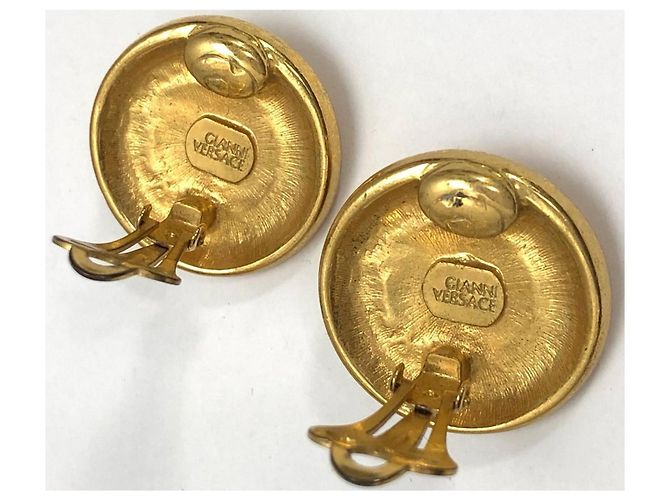 Versace Pendientes de clip redondos Medusa Dorado - vista 6