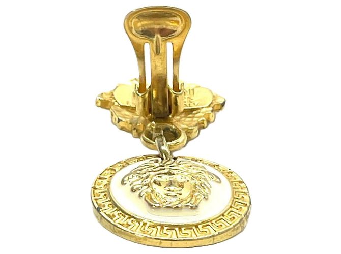Versace Pendientes de clip Medusa Negro Dorado - vista 4