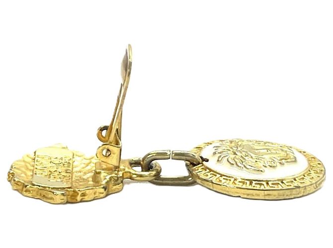 Versace Pendientes de clip Medusa Negro Dorado - vista 7