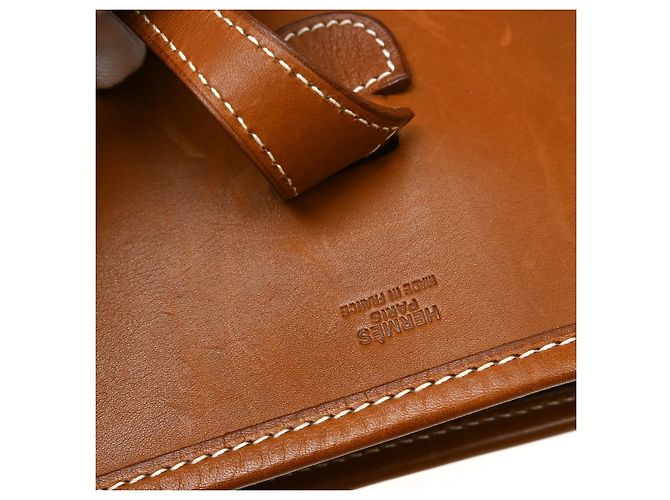 Hermès Borsa Hermes Evelyne Gen III Clemence PM Marrone - vista 6