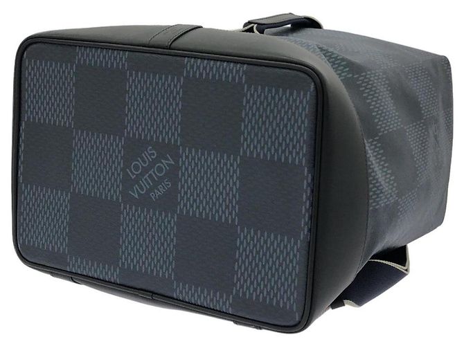 Borsa a tracolla Louis Vuitton Damier Cobalt Latitude Blu Giallo - vista 3