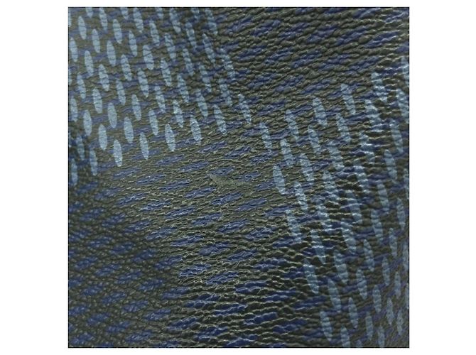 Borsa a tracolla Louis Vuitton Damier Cobalt Latitude Blu Giallo - vista 5