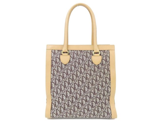 Christian Dior Handtasche aus braunem Canvas - Ansicht 2