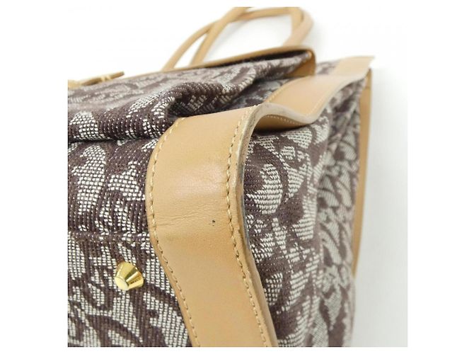 Christian Dior Handtasche aus braunem Canvas - Ansicht 3