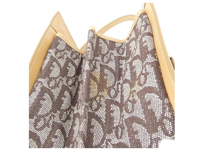 Christian Dior Handtasche aus braunem Canvas - Ansicht 5