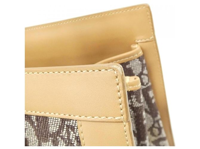 Christian Dior Handtasche aus braunem Canvas - Ansicht 6