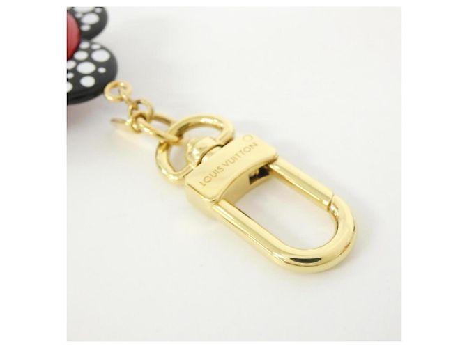 Portachiavi Louis Vuitton Vivienne Infinity Dot Nero Bianco D'oro - vista 4