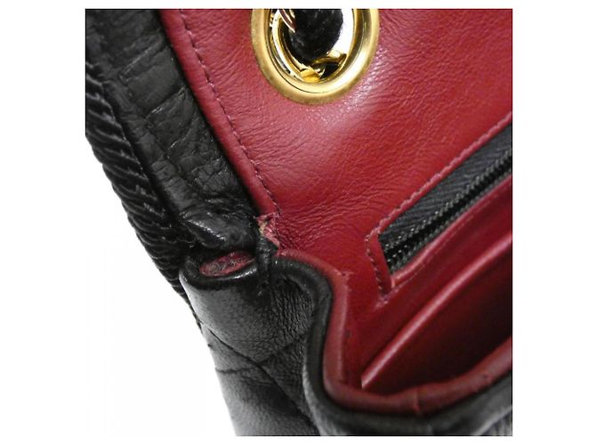 Borsa a tracolla Chanel in pelle nera Nero - vista 10