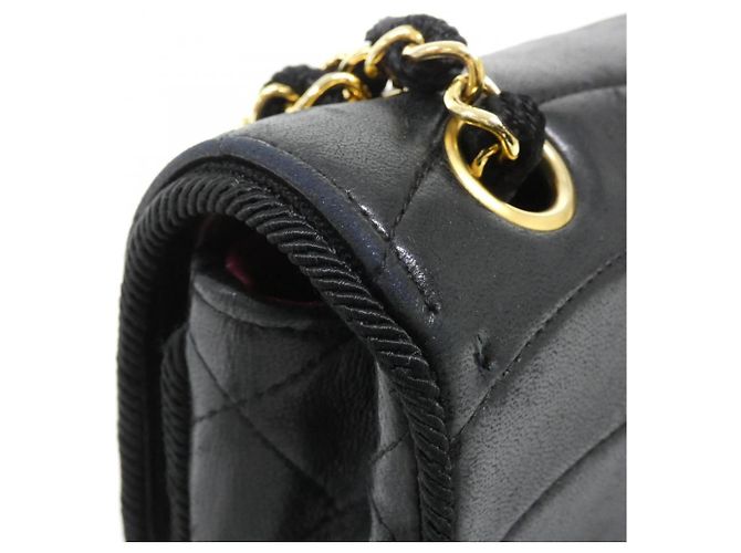 Borsa a tracolla Chanel in pelle nera Nero - vista 6