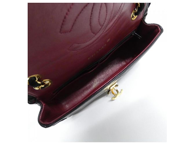 Borsa a tracolla Chanel in pelle nera Nero - vista 8