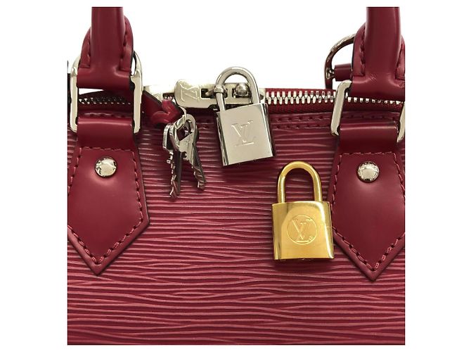 Borsa Louis Vuitton Epi Alma BB Rosa - vista 4