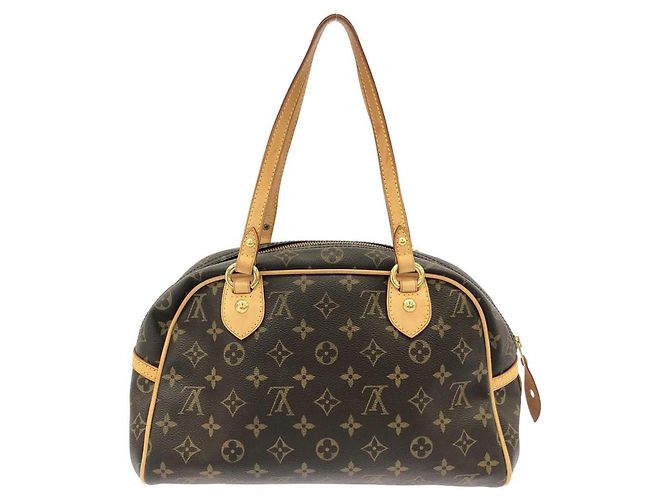 Borsa a Spalla Louis Vuitton Monogram Montorgueil PM Marrone - vista 2
