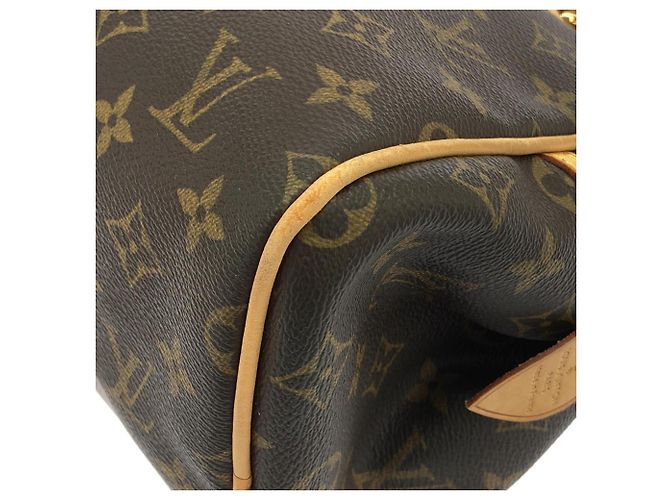 Borsa a Spalla Louis Vuitton Monogram Montorgueil PM Marrone - vista 3
