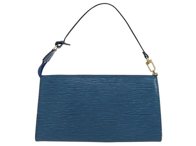 Louis Vuitton Pochette Accessoires Epi Leather Blu - vista 2