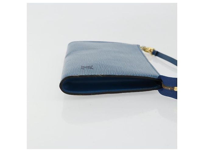 Louis Vuitton Pochette Accessoires Epi Leather Blu - vista 3