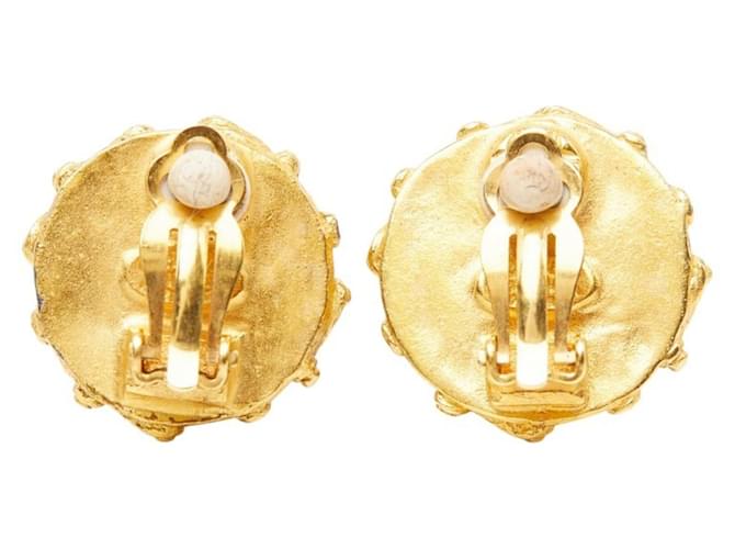 Orecchini a clip Chanel Coco Mark D'oro - vista 3
