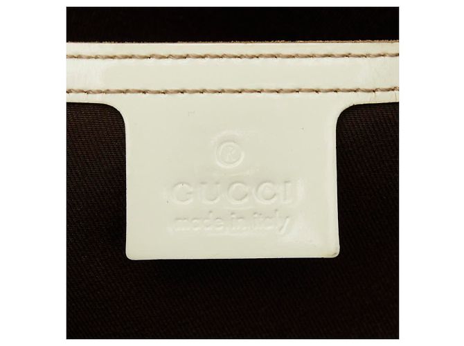 Borsa Tote Gucci GG Supreme Bianco Beige - vista 11