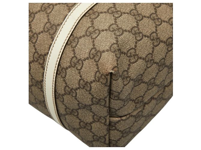 Borsa Tote Gucci GG Supreme Bianco Beige - vista 5