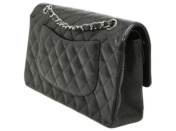 Borsa a Spalla Chanel Matelassé 25 Coco Mark Double Flap Chain Nero - vista 2