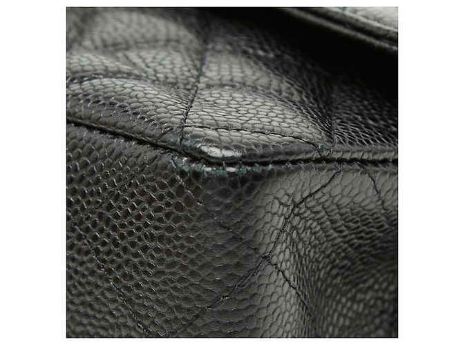 Borsa a Spalla Chanel Matelassé 25 Coco Mark Double Flap Chain Nero - vista 4