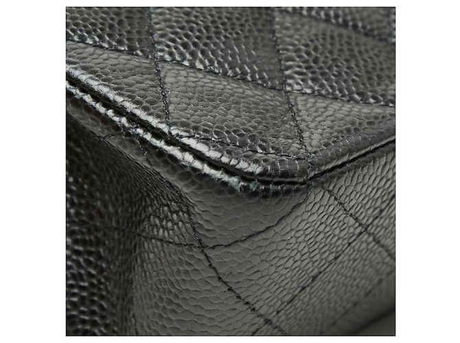 Borsa a Spalla Chanel Matelassé 25 Coco Mark Double Flap Chain Nero - vista 7