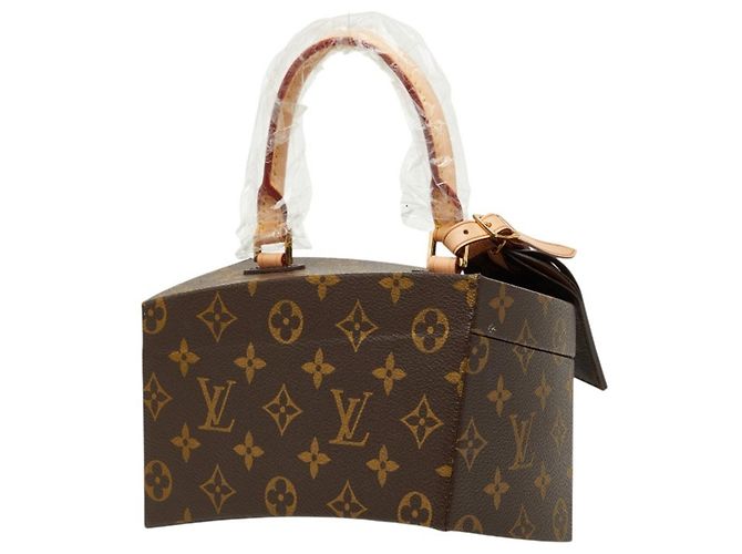 Borsa a Spalla Louis Vuitton Twisted Box Marrone - vista 2
