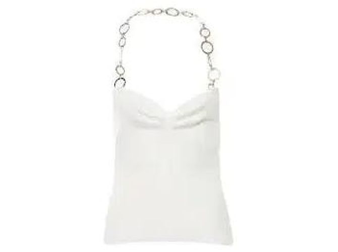 Autre Marque Musier Paris Top Halter Blanco de Canalé - vista 2