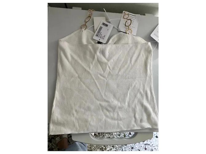 Autre Marque Musier Paris Top Halter Blanco de Canalé - vista 8