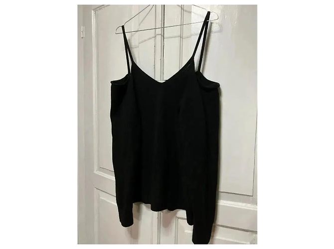 Maglione in lana merino nero con spalle scoperte Dries Van Noten - vista 2