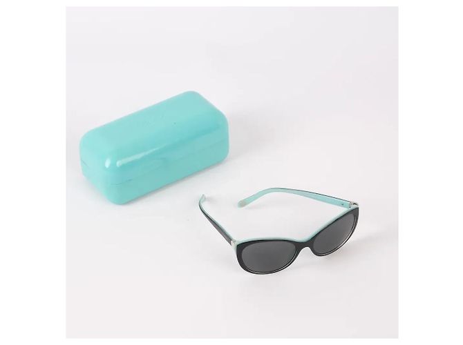 Autre Marque Occhiali da sole Tiffany & Co. in acetato nero e blu - vista 2
