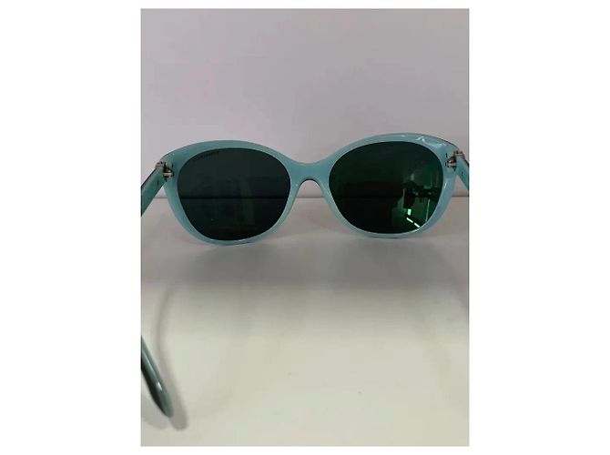 Autre Marque Occhiali da sole Tiffany & Co. in acetato nero e blu - vista 5