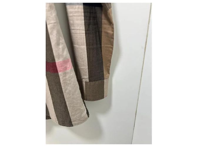Camicia a quadri Burberry Brit Marrone Beige Marrone scuro - vista 5