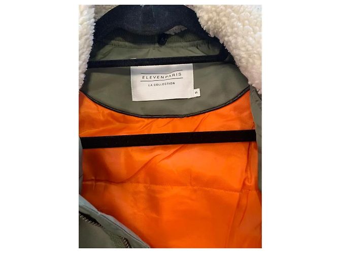 Eleven Paris Puffer-Jacke für Herren Khaki - Ansicht 5