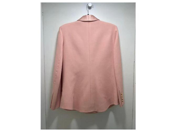Blazer rosa pálido Balmain de doble botonadura - vista 4