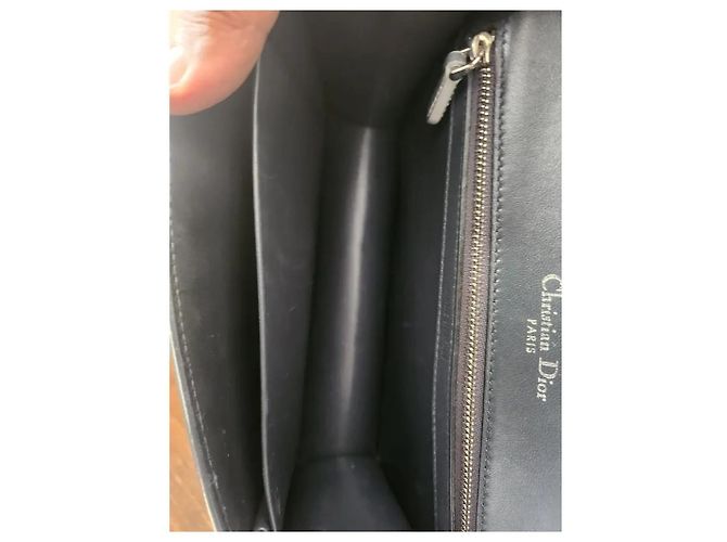 Borsa Dior Diorever in pelle argentata Argento - vista 7