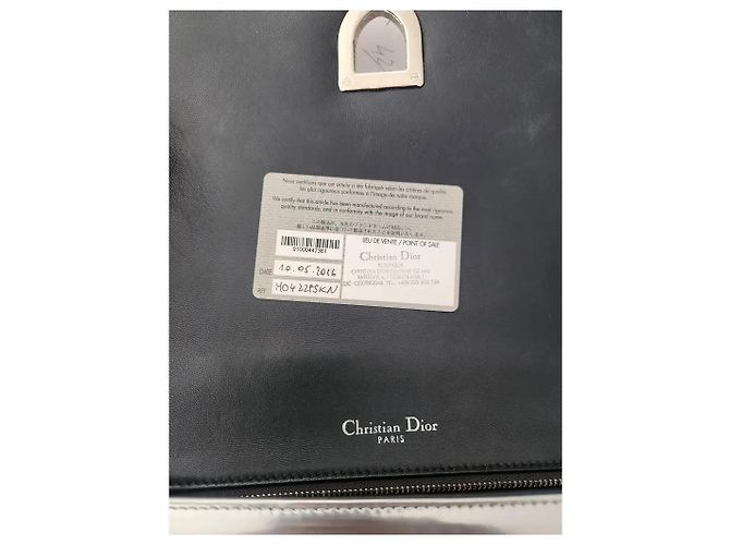 Borsa Dior Diorever in pelle argentata Argento - vista 8
