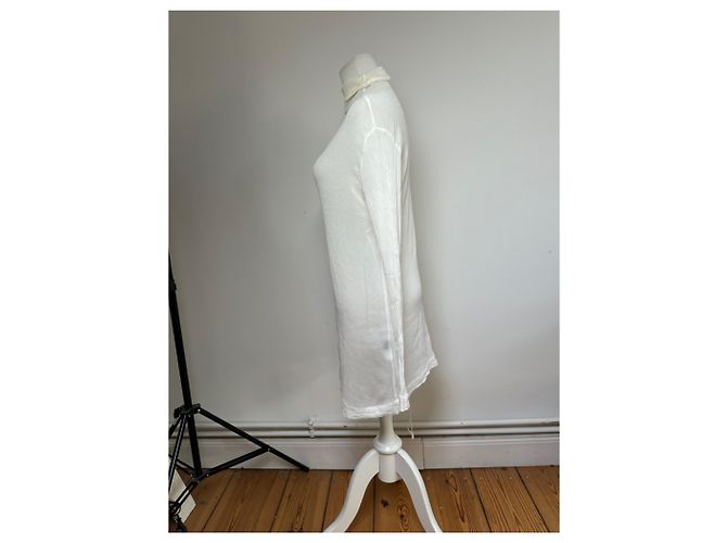 Top in cotone vintage Issey Miyake Bianco M - vista 2