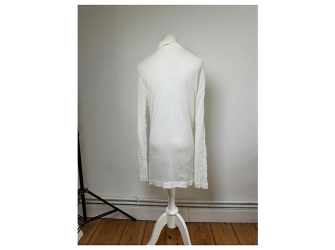 Top in cotone vintage Issey Miyake Bianco M - vista 3