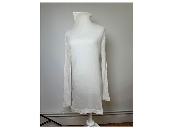 Top in cotone vintage Issey Miyake Bianco M - vista 7