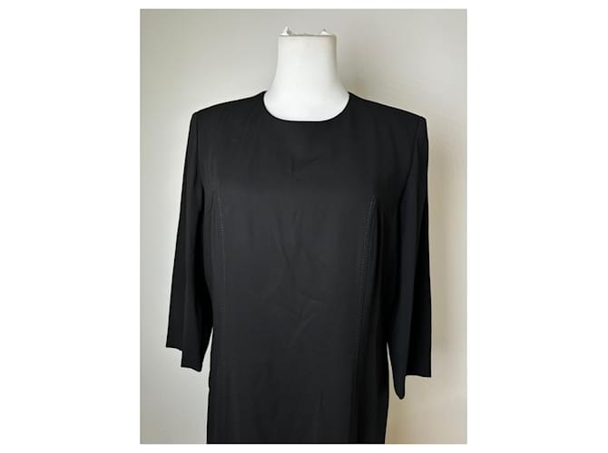 Abito midi in jersey vintage Givenchy nero M - vista 13