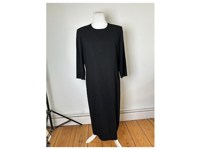Abito midi in jersey vintage Givenchy nero M - vista 9