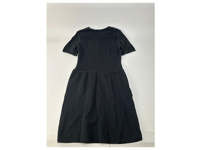 Yves Saint Laurent Vintage Saint Laurent Jersey Kleid Schwarz M - Ansicht 11